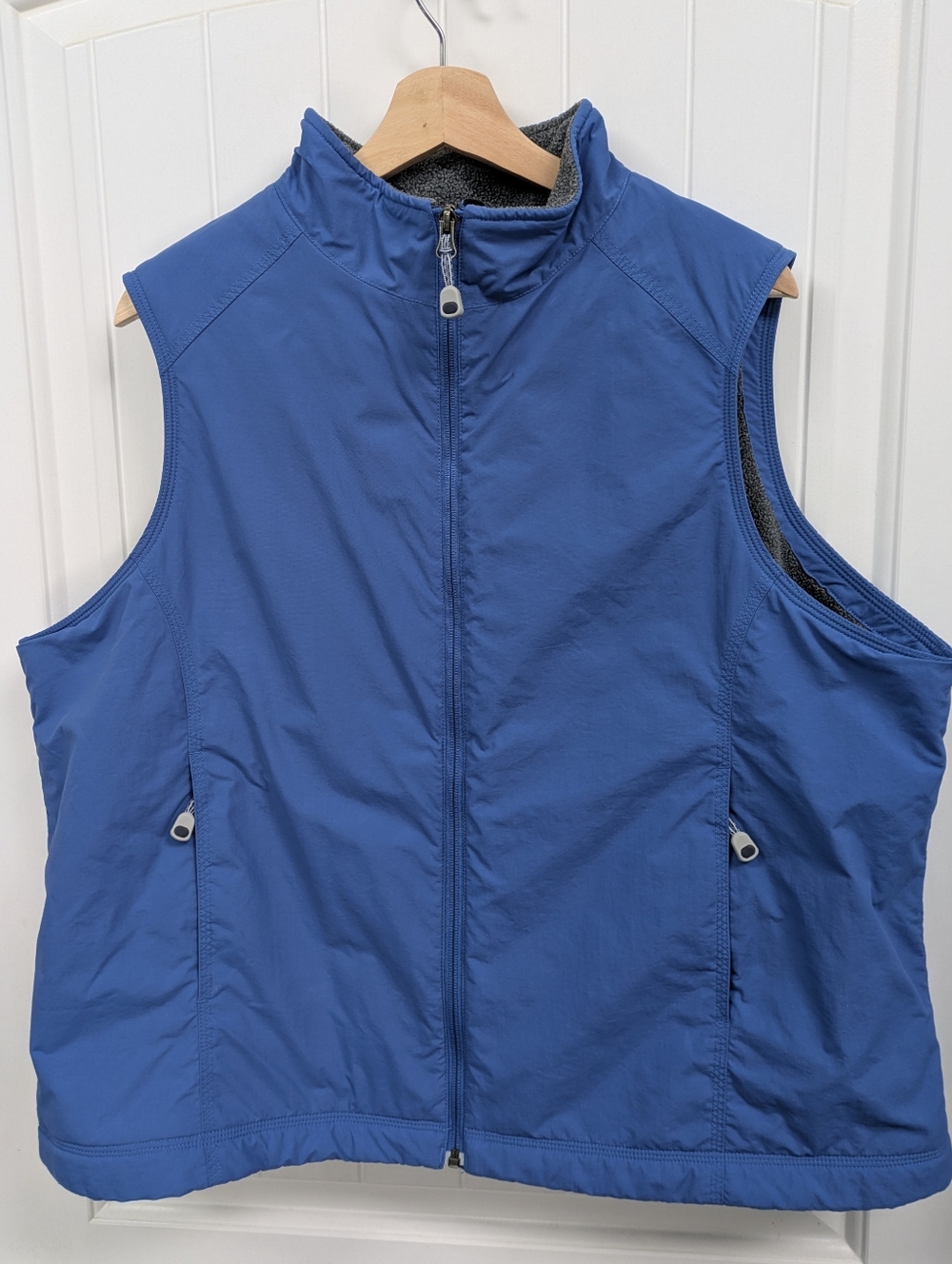 L.L. Bean Blue  Zip-Up Vest Jacket